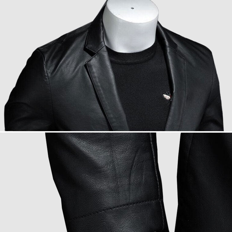 LederLuxe - Elegant læderjakke | Formspændt snit for ubesværet chic