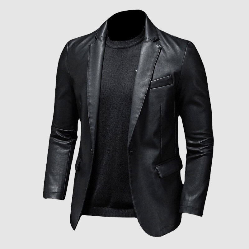 LederLuxe - Elegant læderjakke | Formspændt snit for ubesværet chic