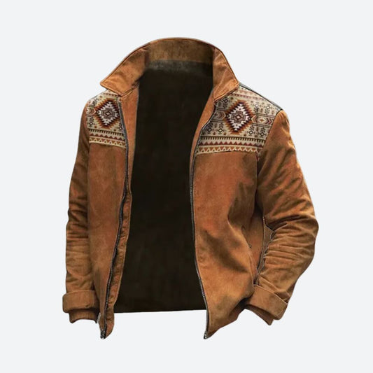Alric - Vintage ruskindsjakke til mænd | Holdbar og moderigtig