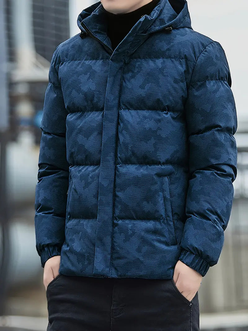 CamoGuard - Vinterjakke med hætte til mænd | Robust stil med optimal varme