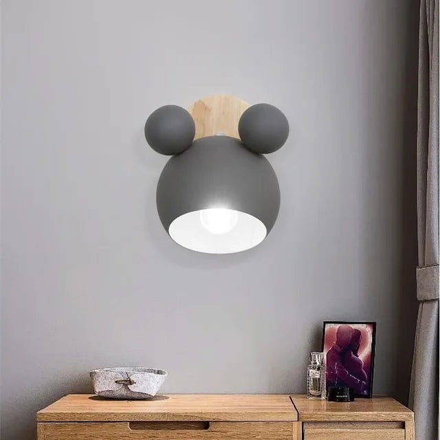 Variant image for Mickey Væglampe til Børn – Magisk LED Belysning i Høj Kvalitet til Børneværelset, 15 cm Aluminium-3