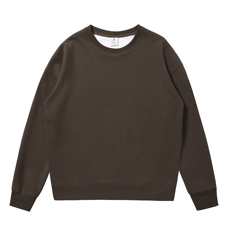 Matteo - Klassisk fleece-sweatshirt til mænd med rund halsudskæring