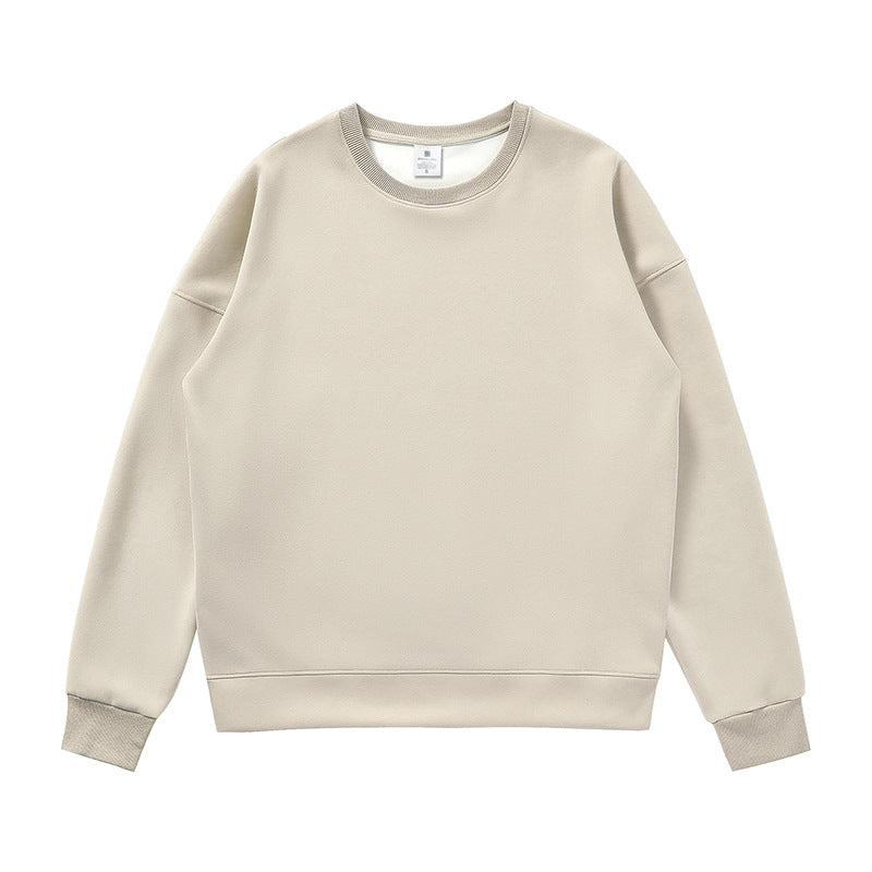 Matteo - Klassisk fleece-sweatshirt til mænd med rund halsudskæring