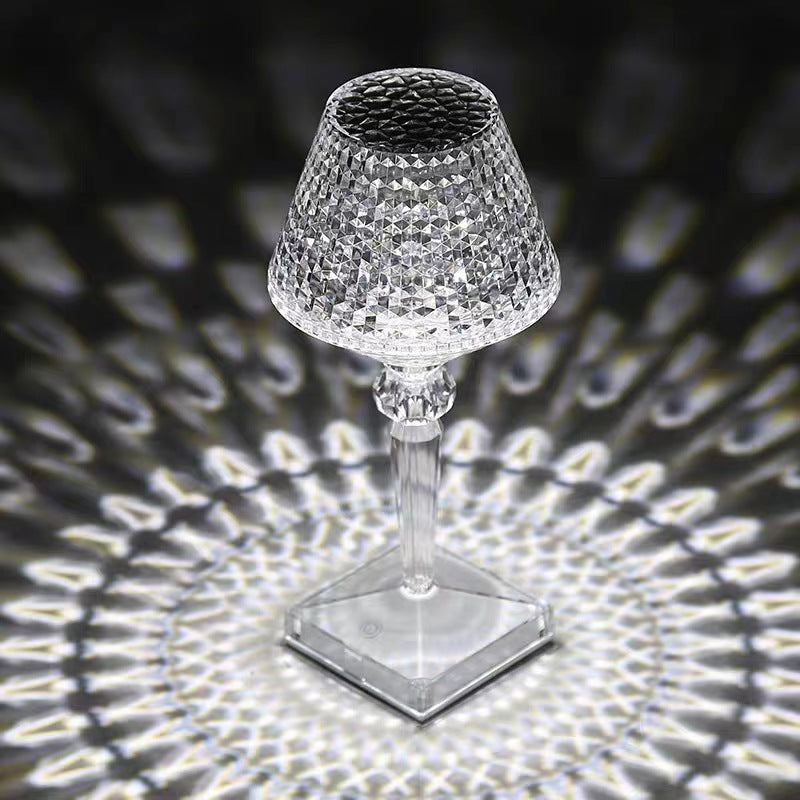 LuxeGlow - Krystalbordlampe | Dæmpbar LED-humørbelysning