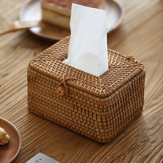 Naturéa - Rattan Tissue Box - Håndvævet elegance med et naturligt touch