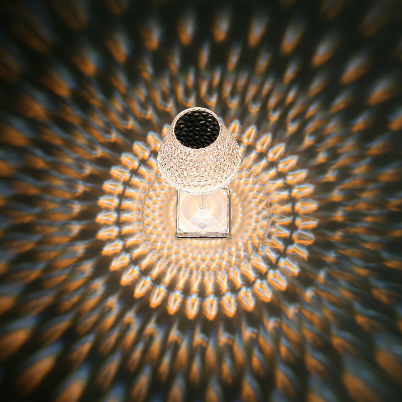 LuxeGlow - Krystalbordlampe | Dæmpbar LED-humørbelysning