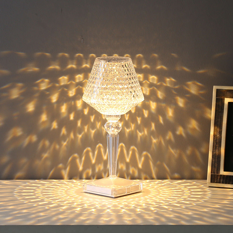 LuxeGlow - Krystalbordlampe | Dæmpbar LED-humørbelysning