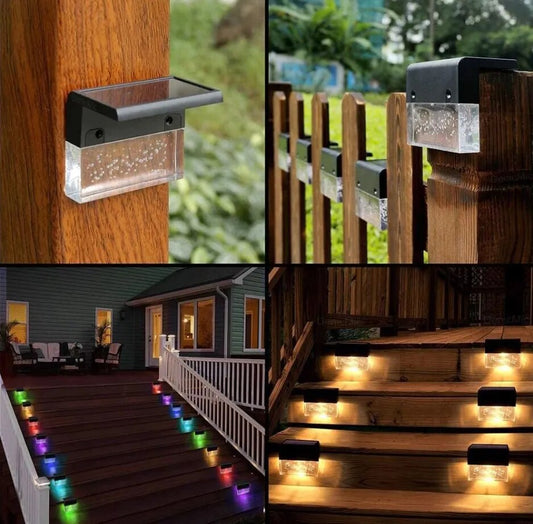 Solarlampe Kvarter med 4 LED Lyskilder – Solenergi-Drevet, Elegant Design til Haven og Terrasser, IP55 Beskyttelse-1
