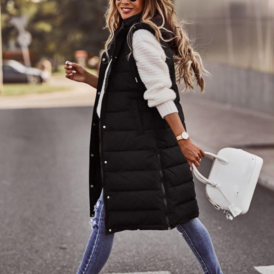 CozyVest - Lang puffer-vest med hætte | Ultimativ og stilfuld beskyttelse mod kulden