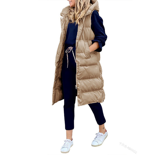 CozyVest - Lang puffer-vest med hætte | Ultimativ og stilfuld beskyttelse mod kulden