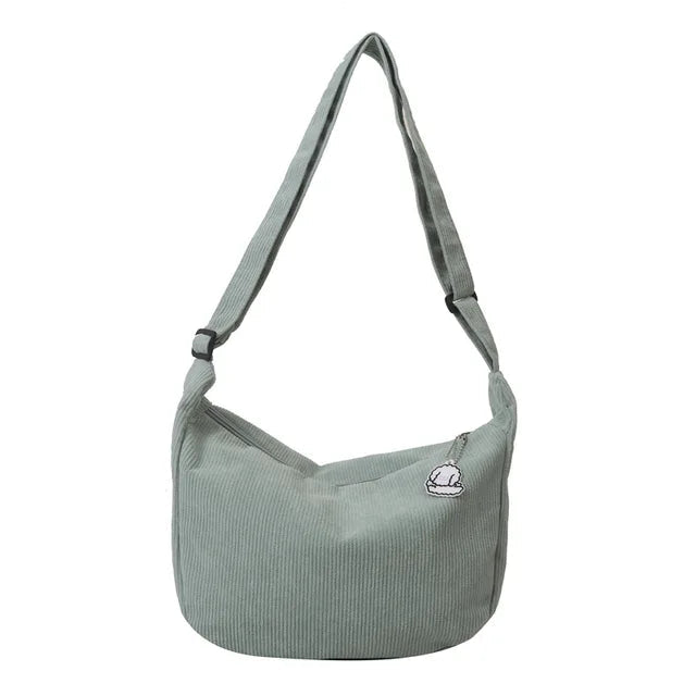 Variant image for Stor Skuldertaske Dame i Cordura – Rummelig Crossbody Taske til Hverdag og Fritid-5