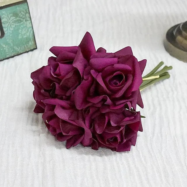 Variant image for Kunstigt Blomsterbuket i Latex – Elegant 25 cm Buket til Bryllupper og Dekoration, Vedligeholdelsesfri og Holdbar-2