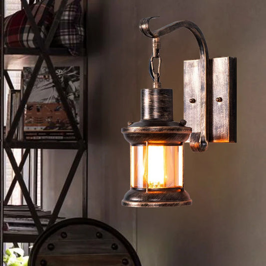 UrbanLight - Industriel vintage-væglampe i retrostil til loft, café og stue