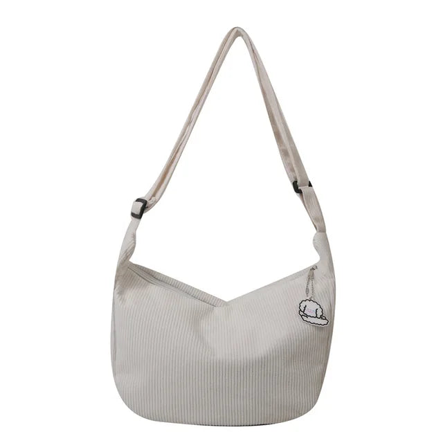 Variant image for Stor Skuldertaske Dame i Cordura – Rummelig Crossbody Taske til Hverdag og Fritid-8