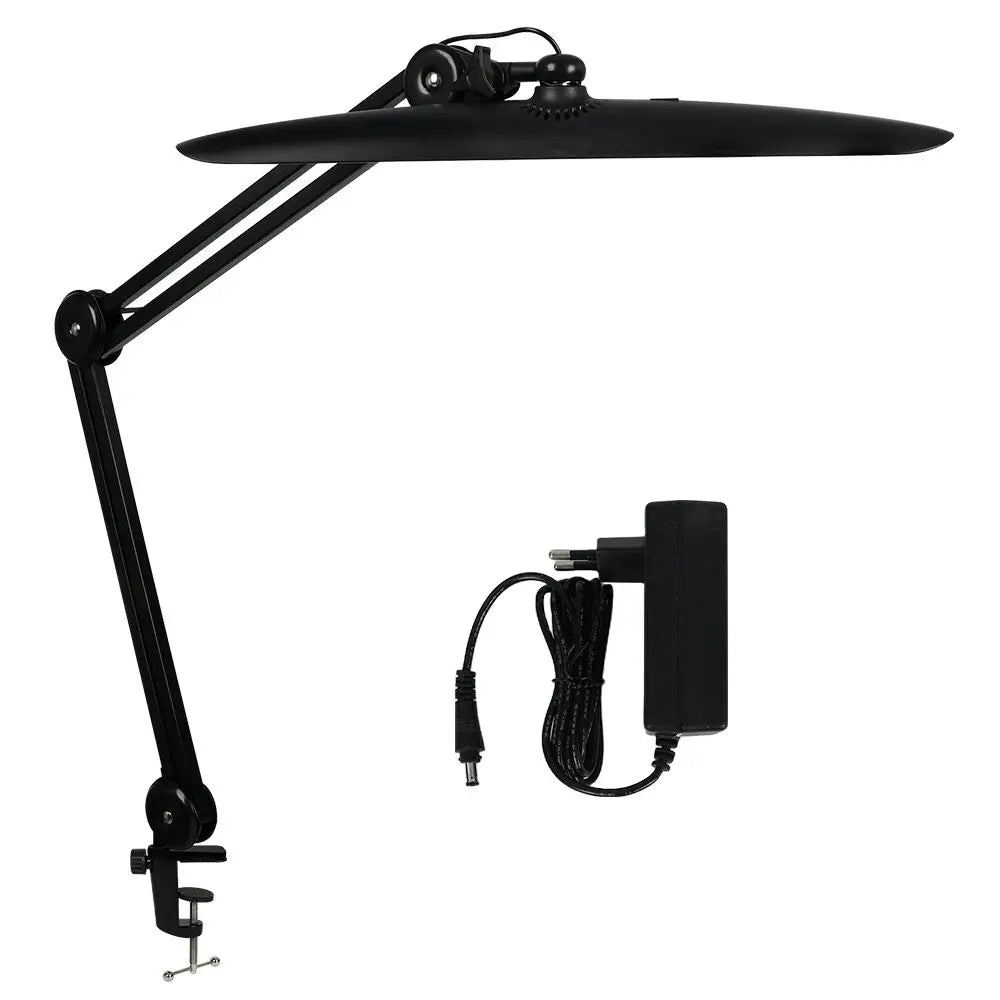 LED Arbejdslampe 2200 Lumen | Superklar Bordlampe m. Klemme | 4 Lysniveauer Dæmpbar
