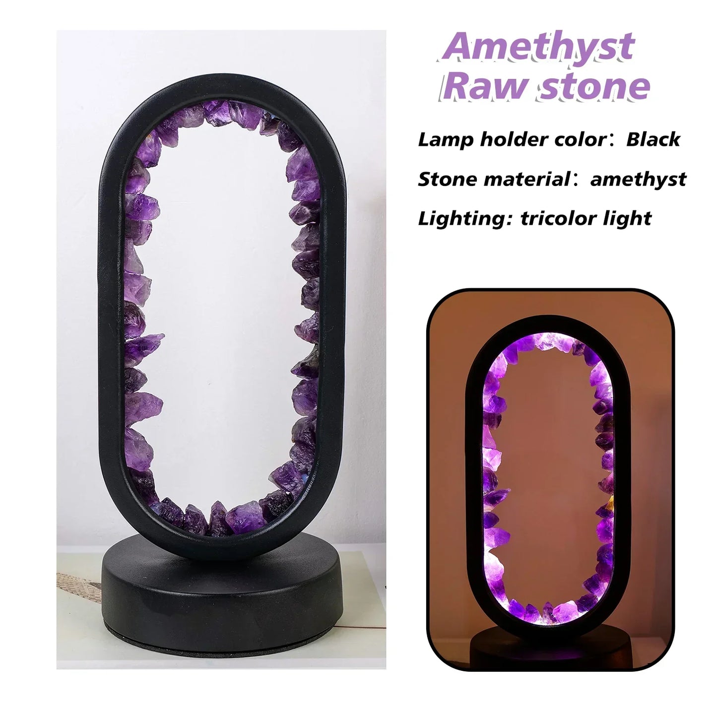 AmethystAura - Naturlig ametystlampe til fred og ro i hjemmet