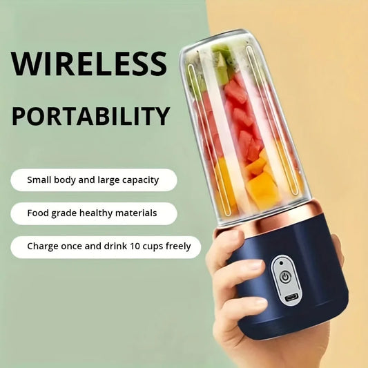 Bærbar USB Juicer | 6 Klinger | Mini Smoothie Blender & Juice Cup | Automatisk & Genopladelig