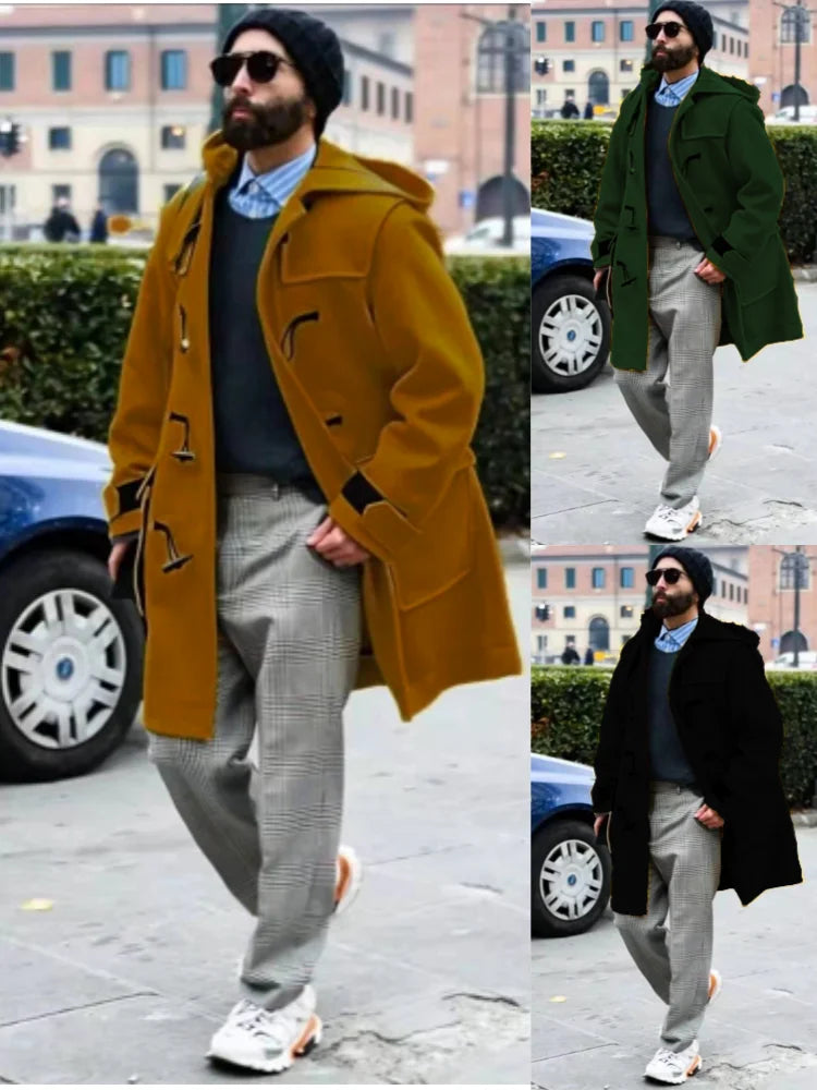 Caelan - streetwear trenchcoat til mænd, moderigtig og stilfuld