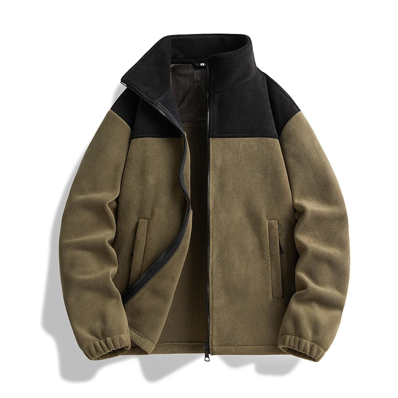 Ansel - Herrejakke lavet af tyk fleece og bomuld