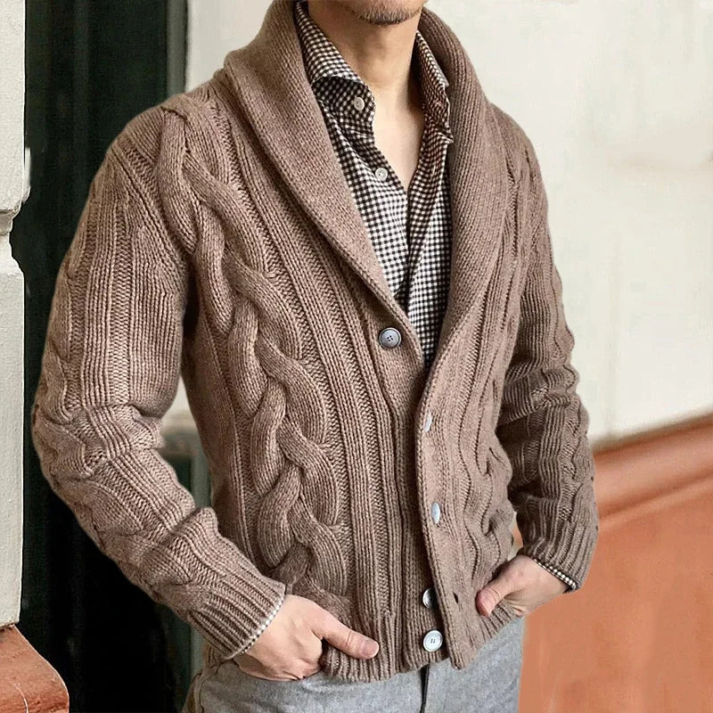 CardiCraft - Strikket cardigan til mænd | Ultimativ varme og tidløs stil