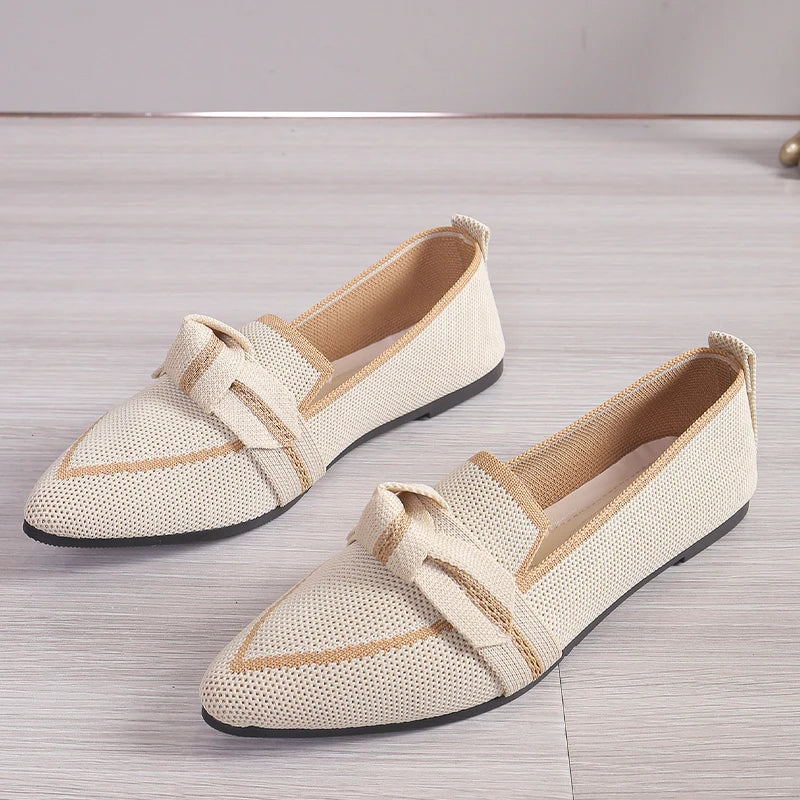 Harper - Slip-on med sommerfugleknude og justerbar rem