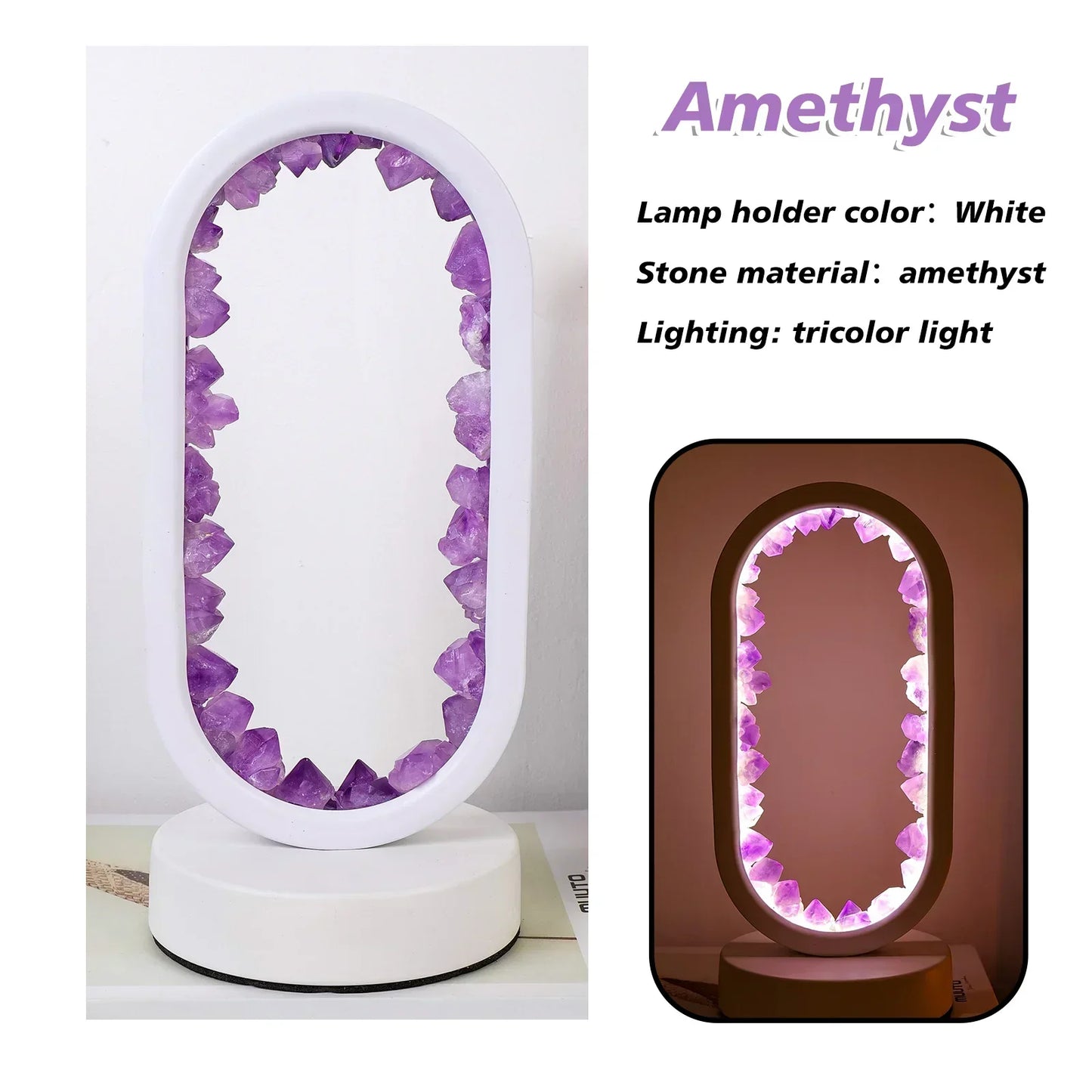 AmethystAura - Naturlig ametystlampe til fred og ro i hjemmet
