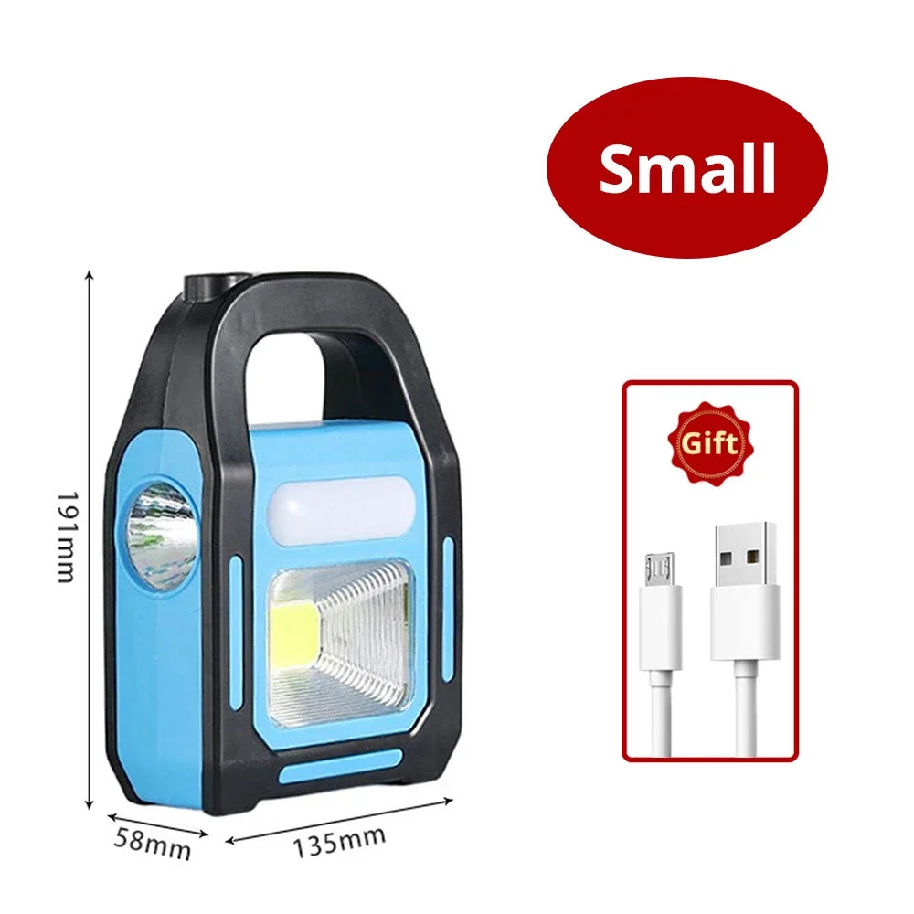 VoltLamp | Genopladelig USB-campinglygte - bærbart LED-lys og nødoplader til udendørs eventyr