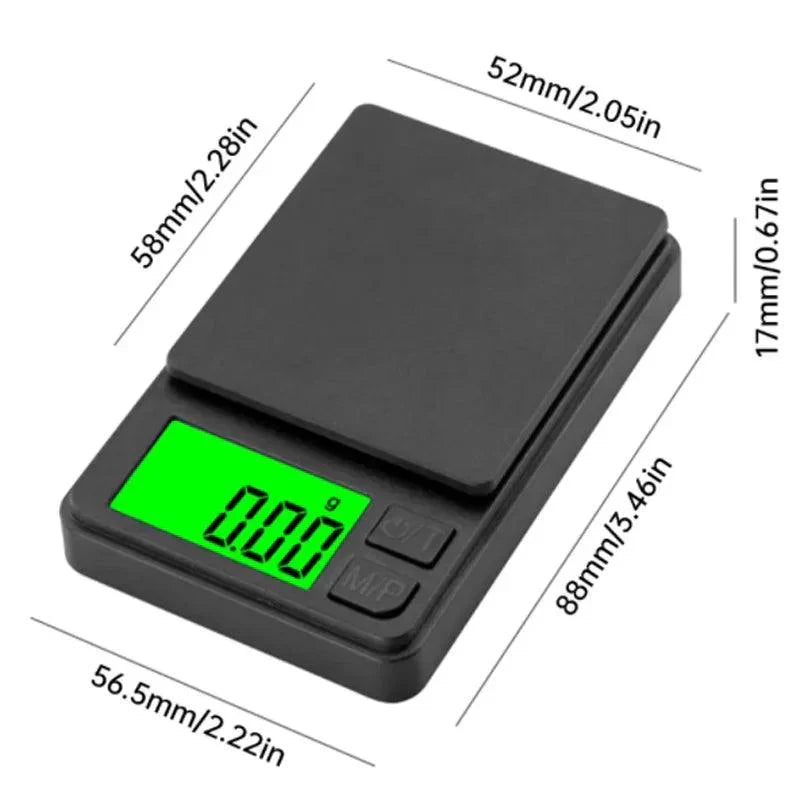 Digital Køkkenvægt 1000 g x 0,1 g – Kompakt Mini Præcisionsvægt med LCD-Skærm og Multifunktionel Tarra-Funktion-6