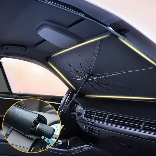 Bilsolskærm | UV- & Varmebeskyttelse | Foldbar & Kompakt | Til SUV & Hatchback