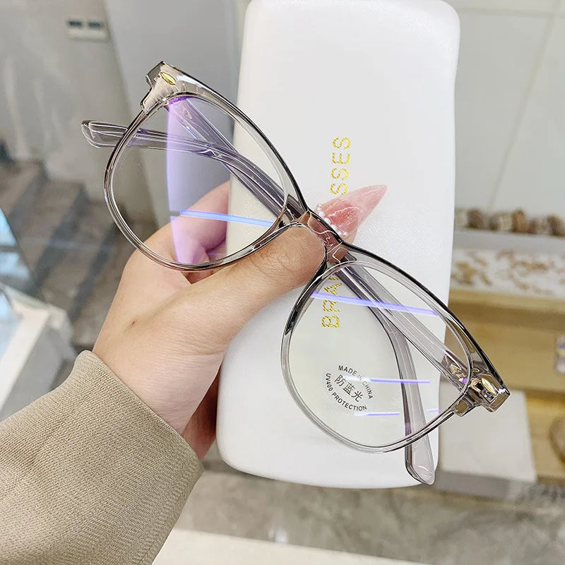 Briller mod Nærsynethed | Transparente Linser | Unisex Stel i Sort