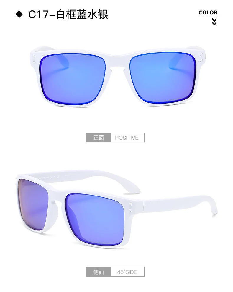 Vintage Firkantede Solbriller | Polariserede | UV400 Beskyttelse | Unisex