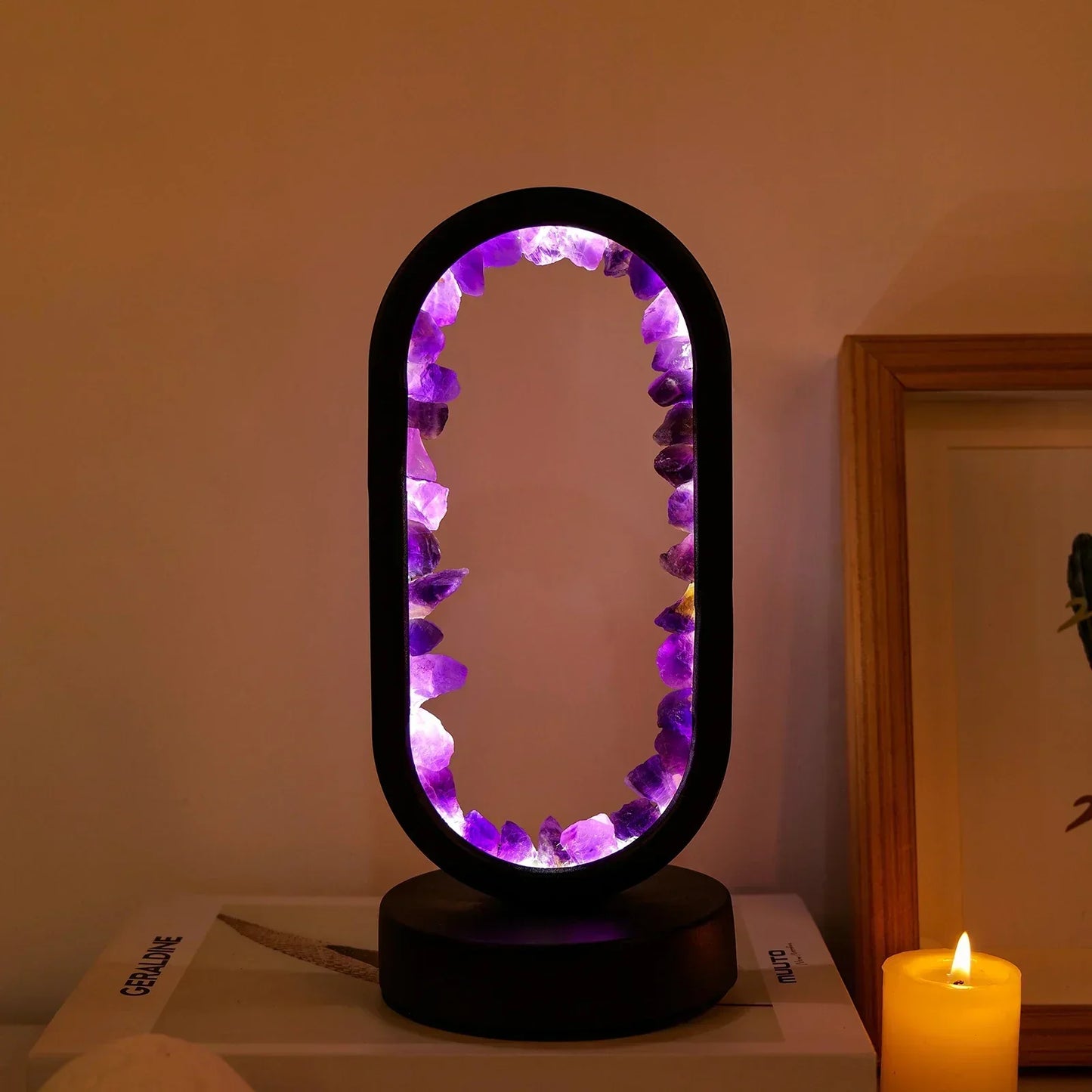 AmethystAura - Naturlig ametystlampe til fred og ro i hjemmet