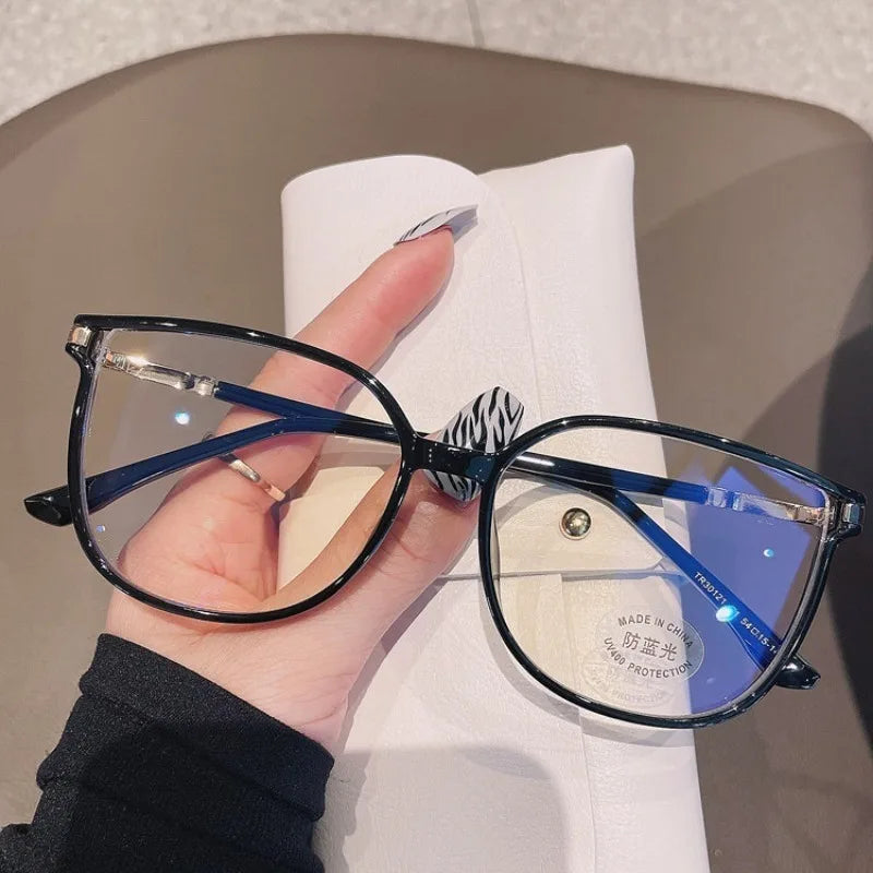 Mode læsebrille +100 til +400 med anti-blåt lys filter – Ovalt design til damer & unisex