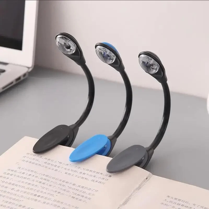 Mini LED Boglampe | Fleksibel Clip-On | Bærbar Læselampe til Rejser & Laptop