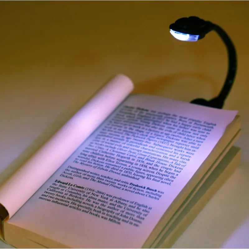Mini LED Boglampe | Fleksibel Clip-On | Bærbar Læselampe til Rejser & Laptop