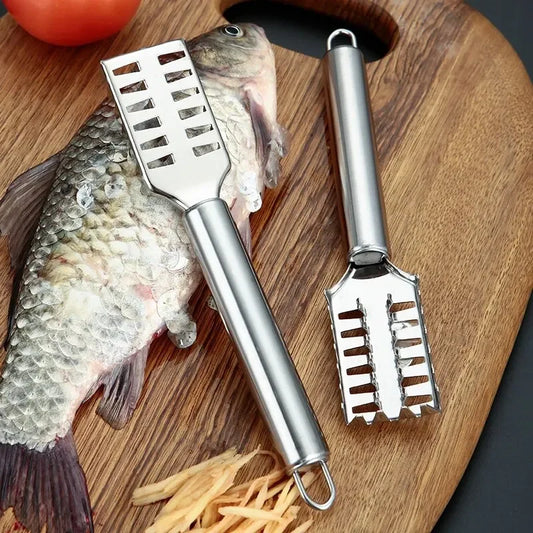 Fjællskraber til Fisk | Savtakket Design | Sikker & Holdbar | Rustfrit Stål 410