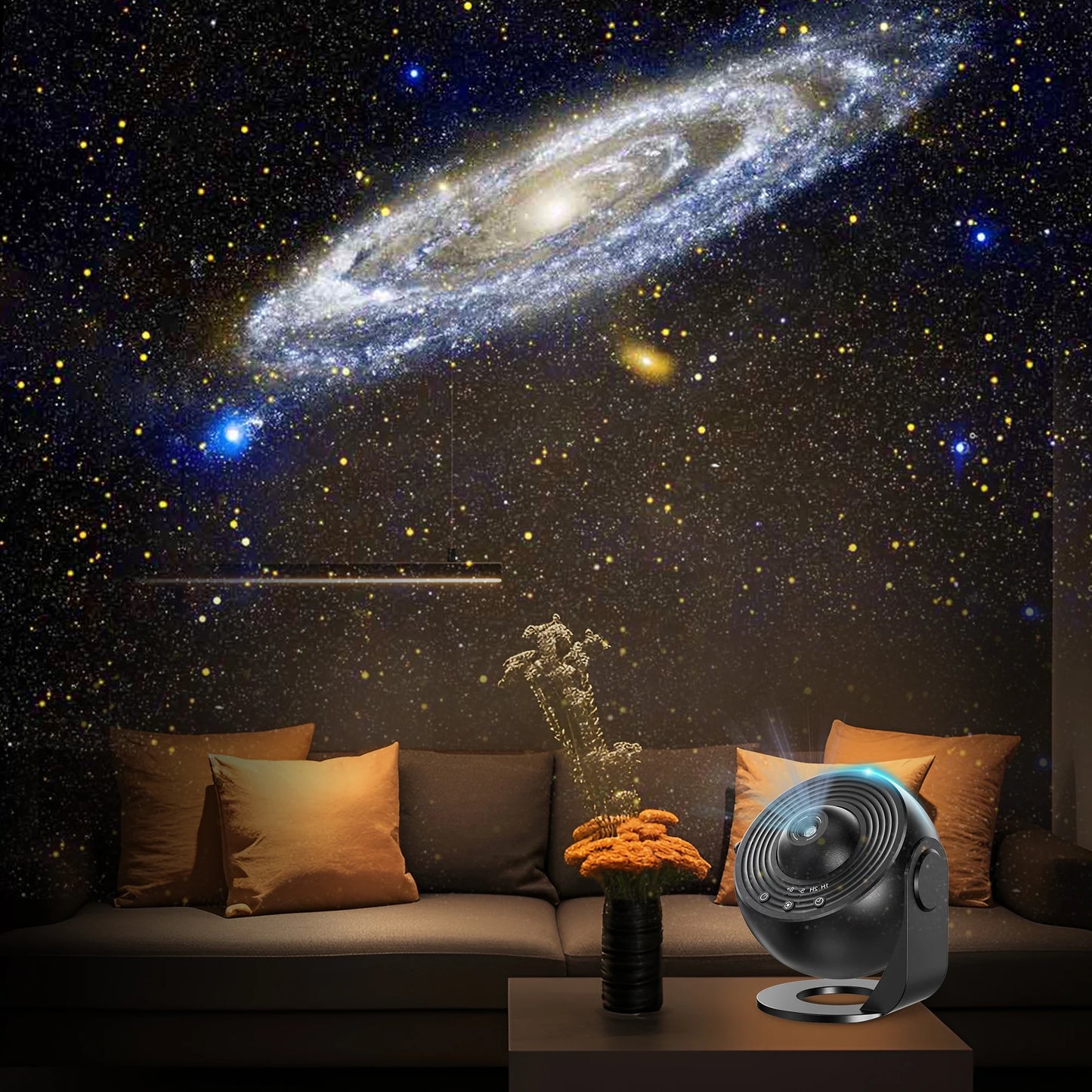 Galaxy Planetarium Projektor – 13-i-1 Stjernehimmel & Univers Projektion, HD, Timer, Børne-natlampe & Dekoration