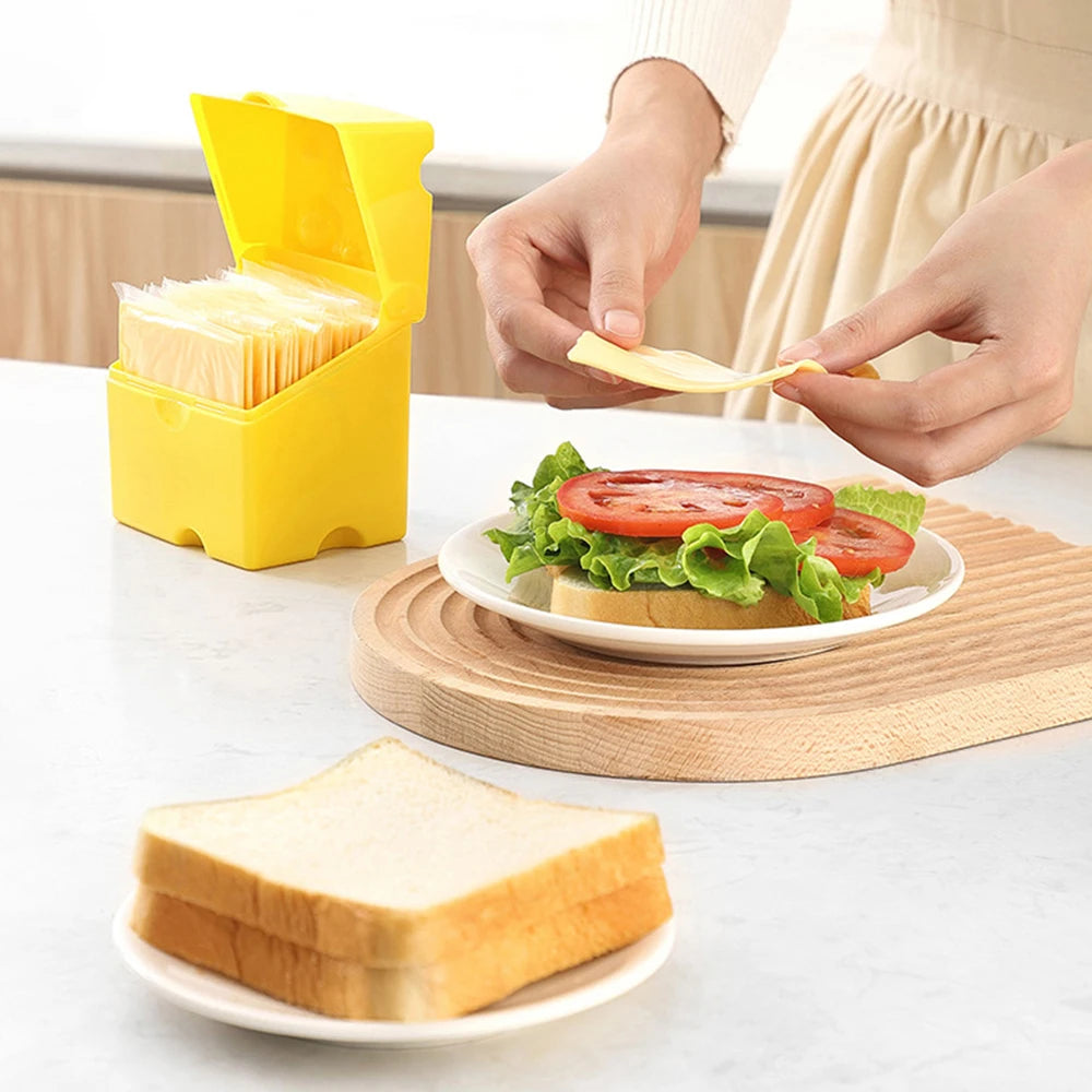 Clamshell Kaasdoos | Luchtdichte Boter- & Kaasbewaarbox | ABS Opbergdoos voor Koelkast & Keuken