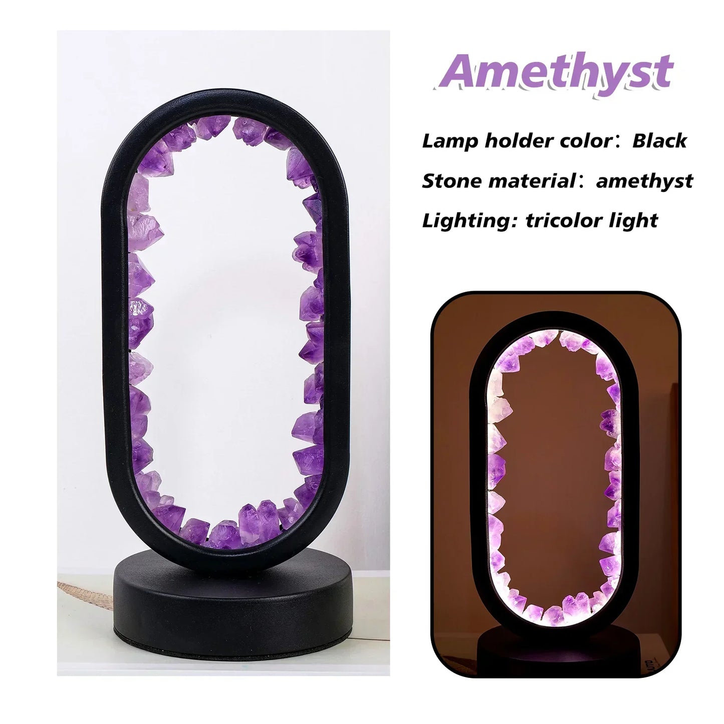 AmethystAura - Naturlig ametystlampe til fred og ro i hjemmet