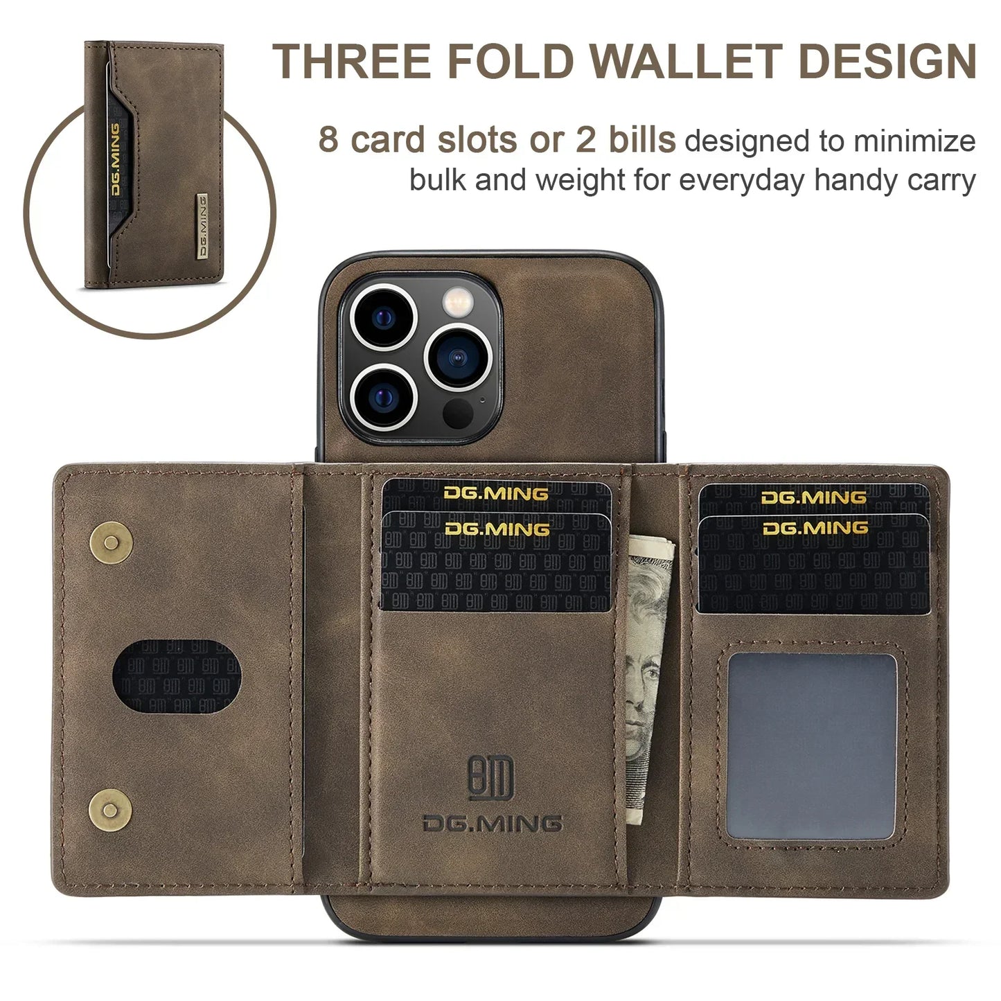MagnaCase - 2-i-1 iPhone-etui med aftageligt pungetui