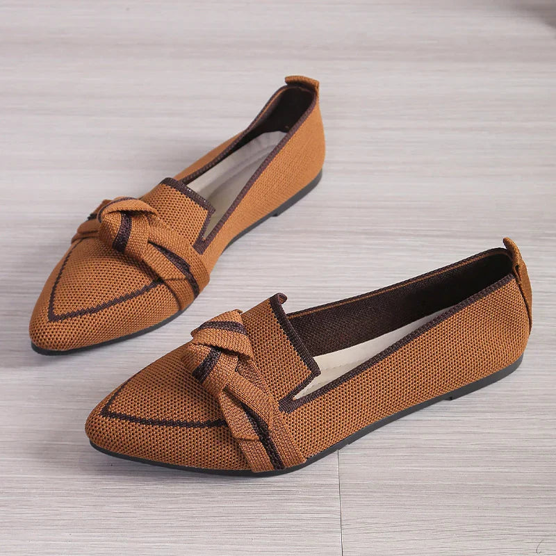 Harper - Slip-on med sommerfugleknude og justerbar rem