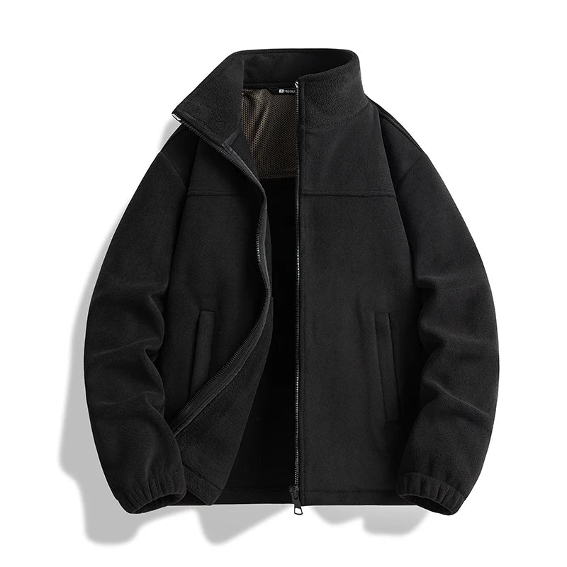 Ansel - Herrejakke lavet af tyk fleece og bomuld