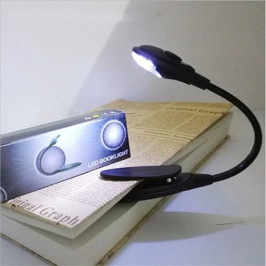Mini LED Boglampe | Fleksibel Clip-On | Bærbar Læselampe til Rejser & Laptop