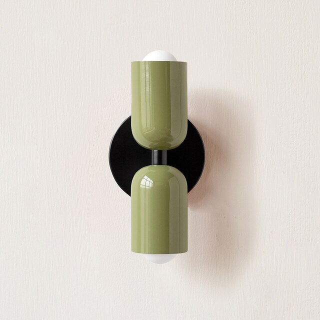 Variant image for Creme LED Væglampe med Dobbelt Hoved – Energibesparende Væglampe til Stue og Soveværelse-5