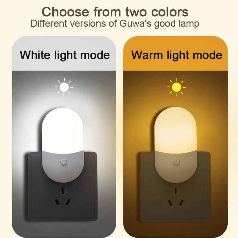 LED Mini Natlampe – Plug-in med Blødt Lys til Børn & Voksne