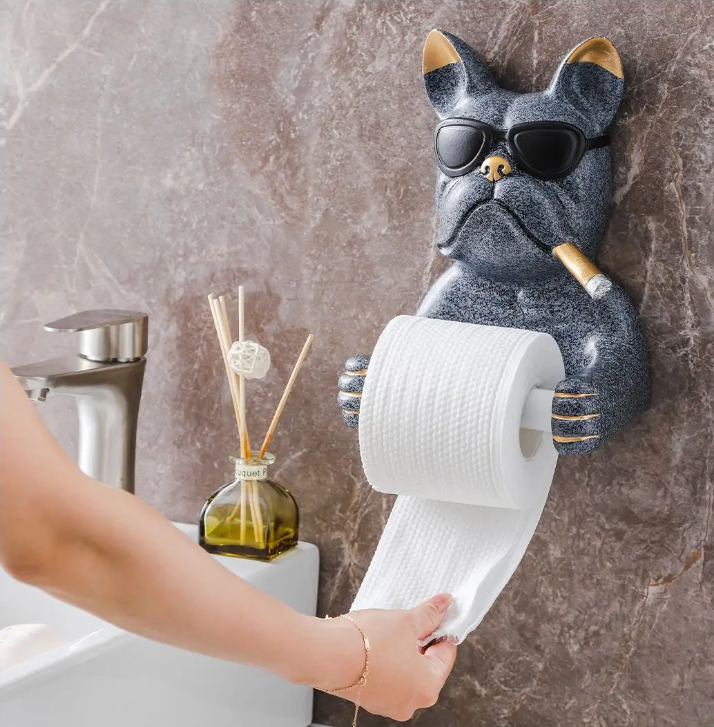 WuffiCare - Design toiletrulleholder | Hygiejnisk papirlommetørklædeæske i hundeform