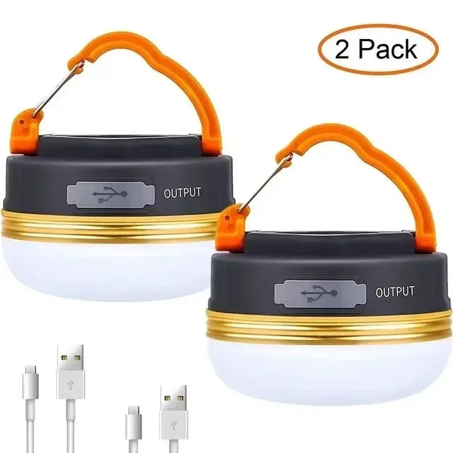 Camping Lanterne 10W | USB Opladbar | 1800mAh Batteri | COB + LED | Hængende & Magnetisk