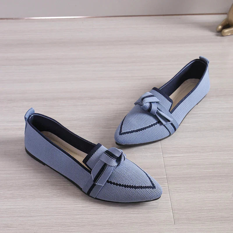 Harper - Slip-on med sommerfugleknude og justerbar rem