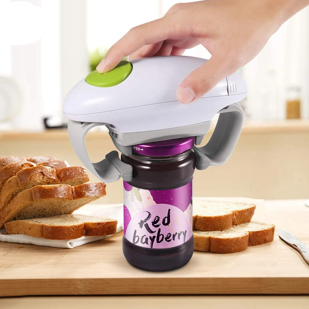 Elektrisk Dåse- & Flaskeåbner | Automatisk Design | Sikker Glat Kant | ABS Plast