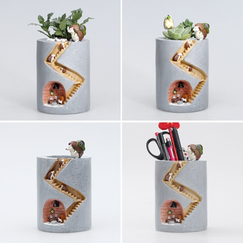 NaturArt - Fantastisk fusion | Unikke kunstneriske blomsterpotter i resin